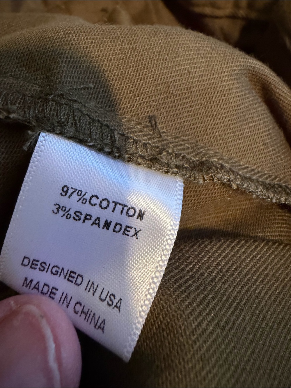 NWT J. Brooks Boutique Olive Paperbag Waist Cargo Pants Tie Ankle Stretch 1XL - Picture 12 of 13